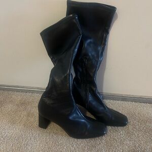 Black Synthetic Women's Boots